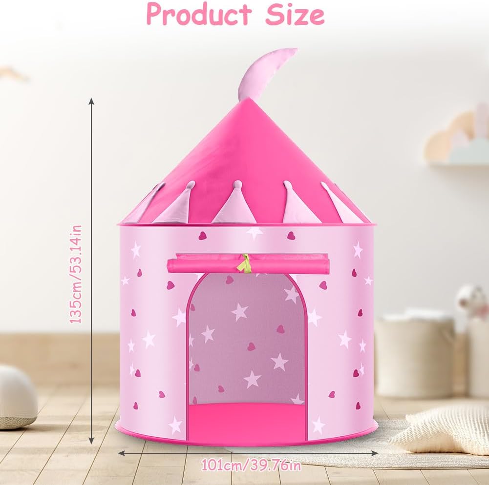 Thumbnail 4 de HOTUT Kinder Spielzelt Prinzessin, 101 cm