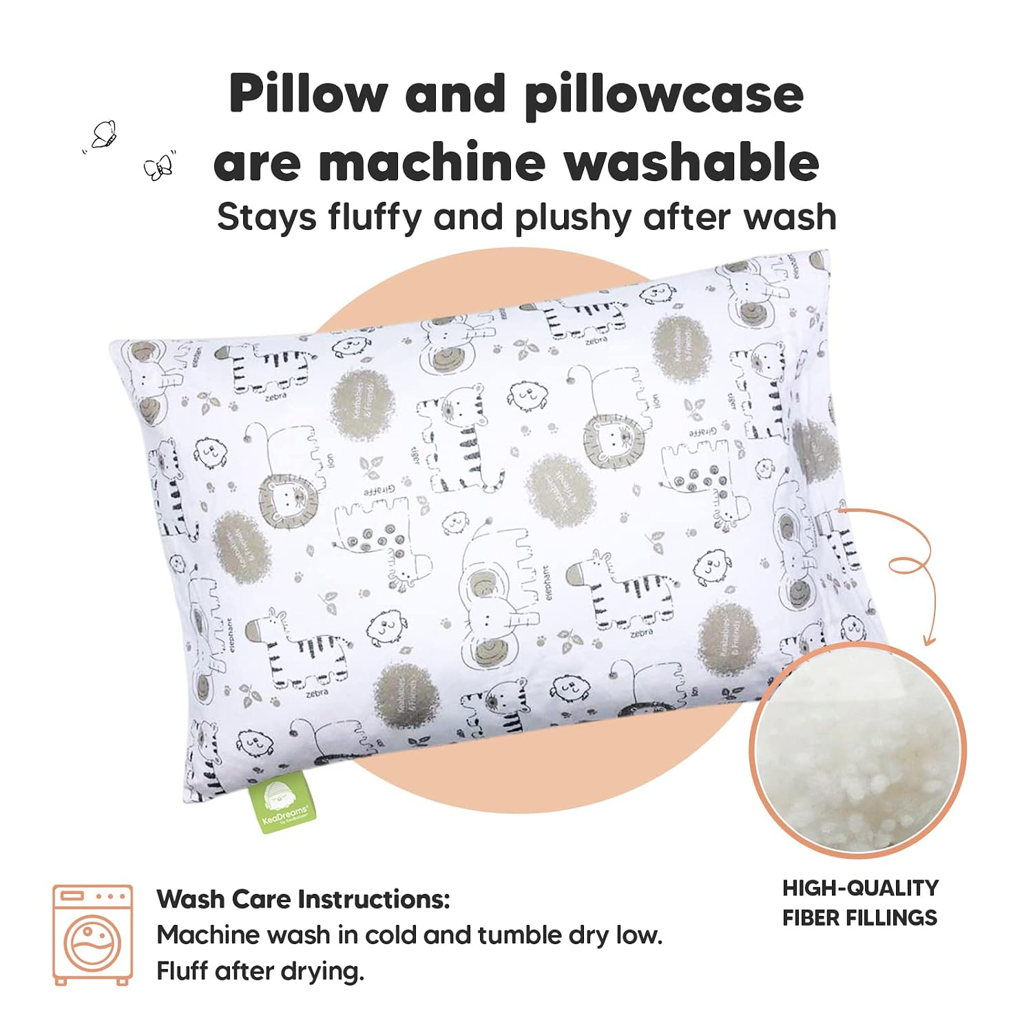 Thumbnail 3 de KeaSafari My Little Dreamy 13x18 Toddler Pillow