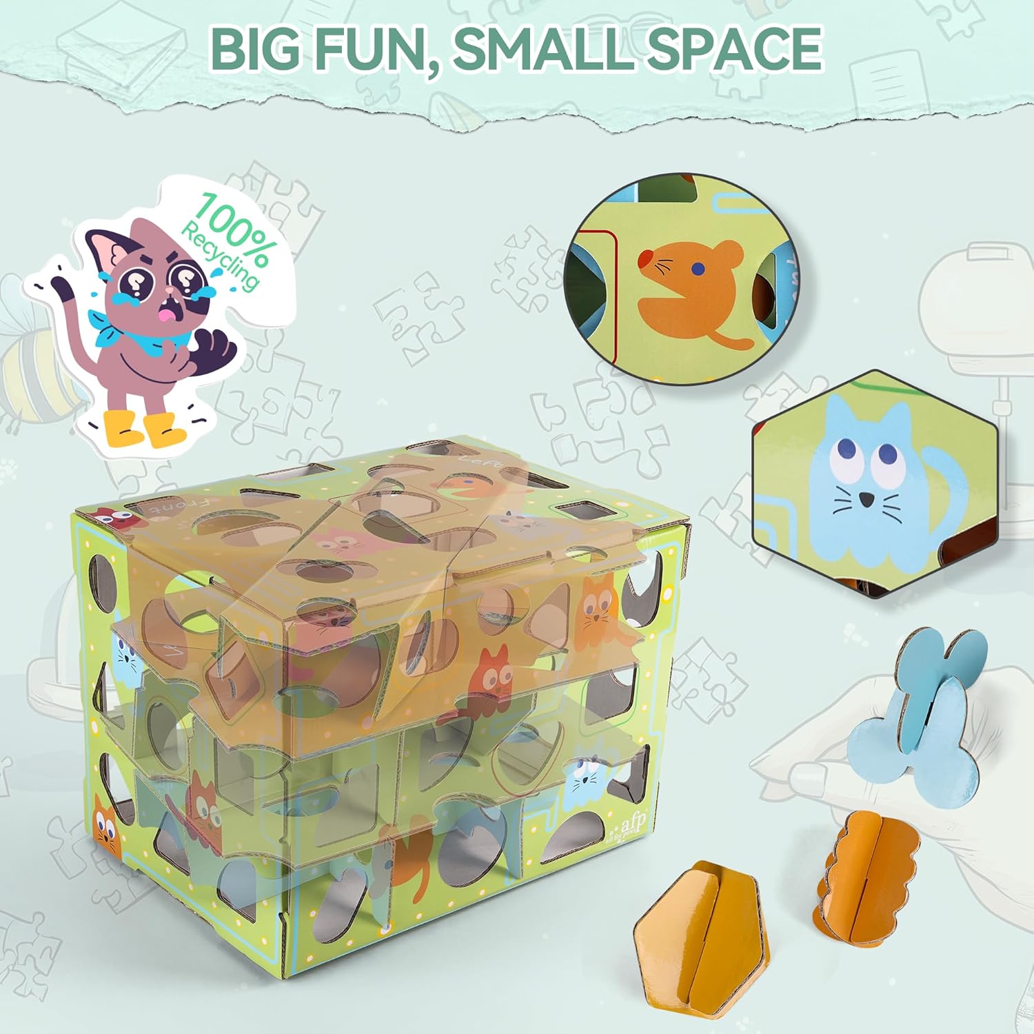 Thumbnail 2 de ALL FOR PAWS Treat Maze Box Cats