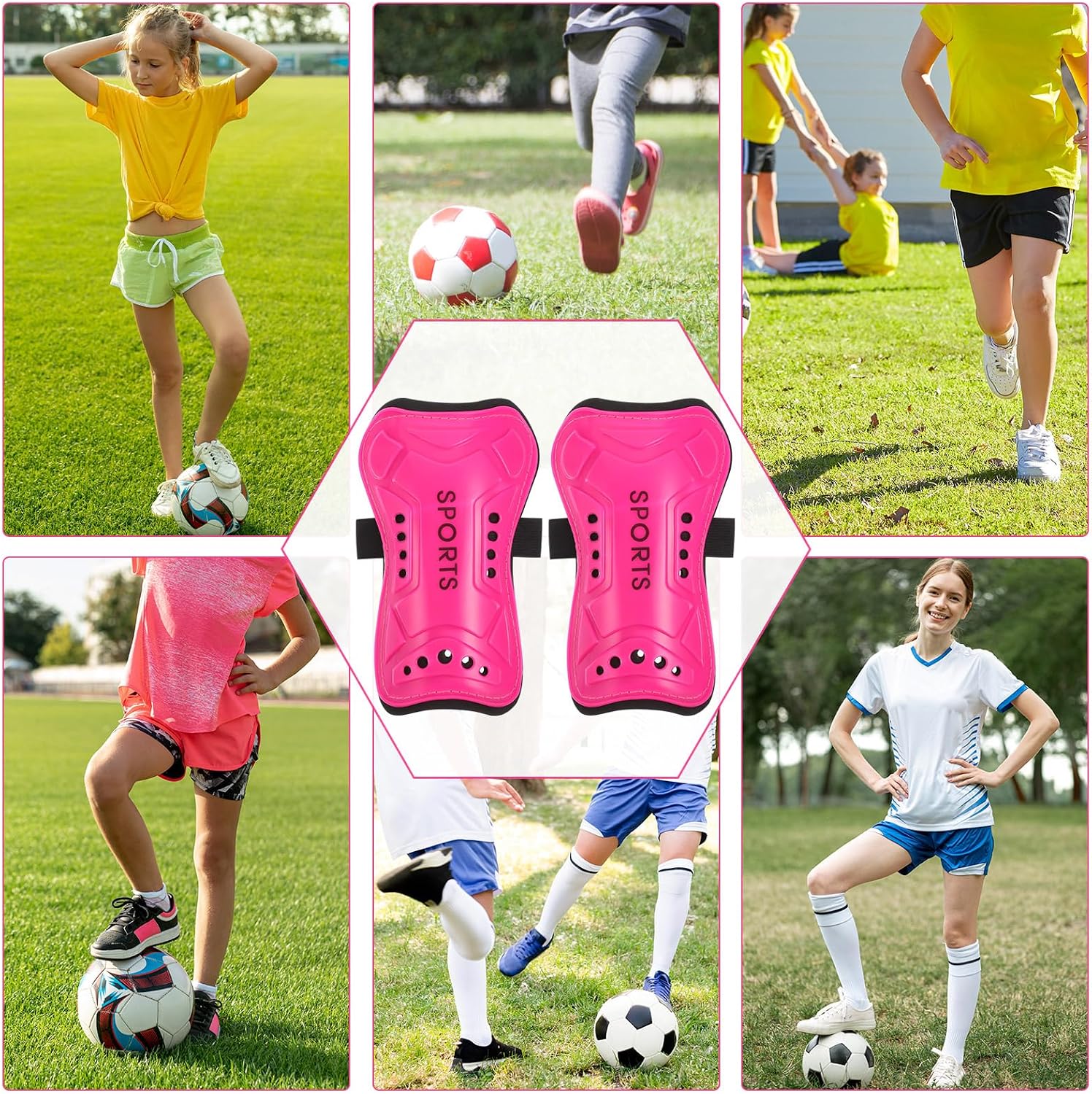 Thumbnail 6 de Kids Shin Pads Football Ankle Protection
