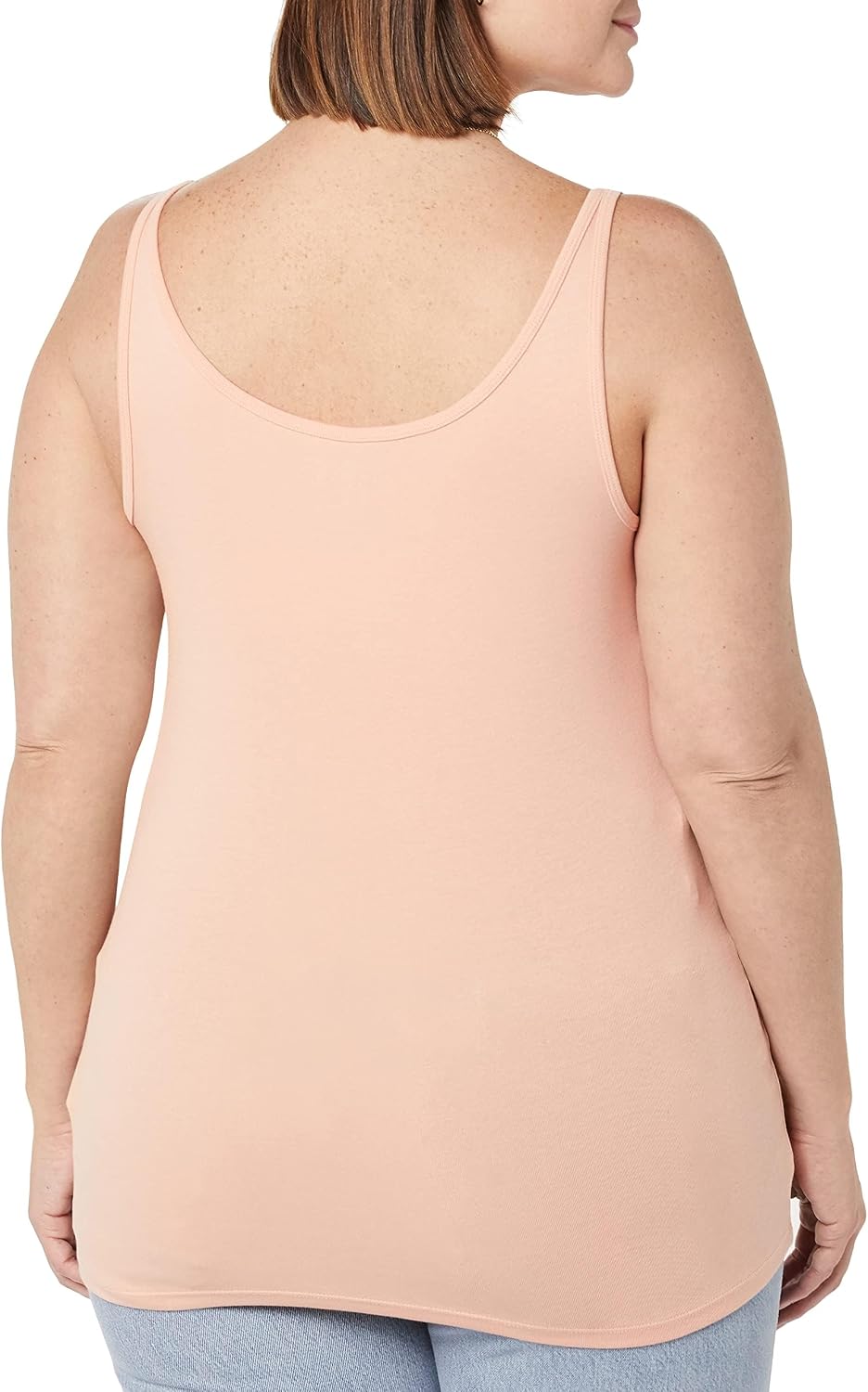 Detalle de Amazon Essentials Damen Basic Tank Top mit dünnen Trägern aus Baumwolle-Modal