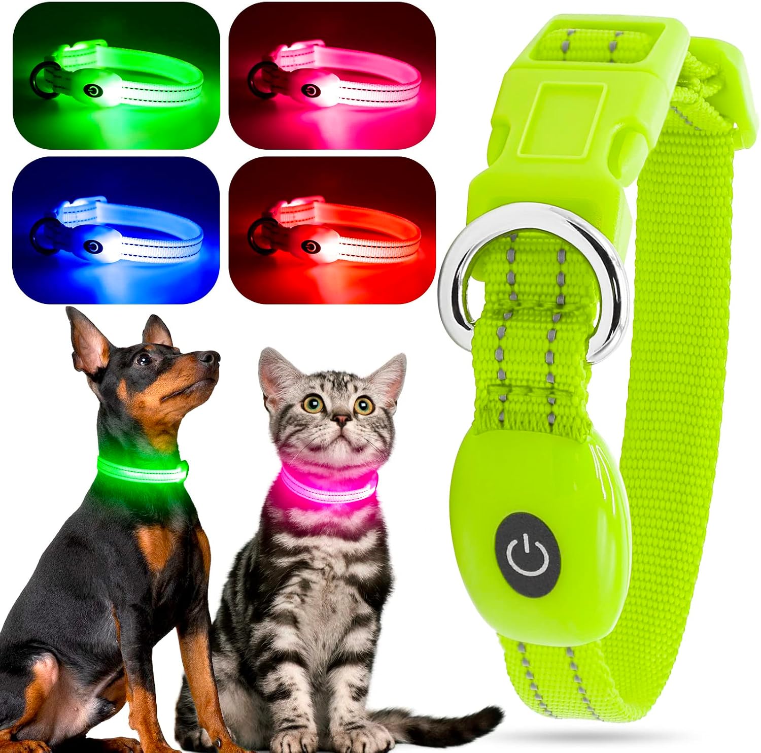 Detalle 2 de YFbrite LED Cat Collar USB‑Rechargeable XS