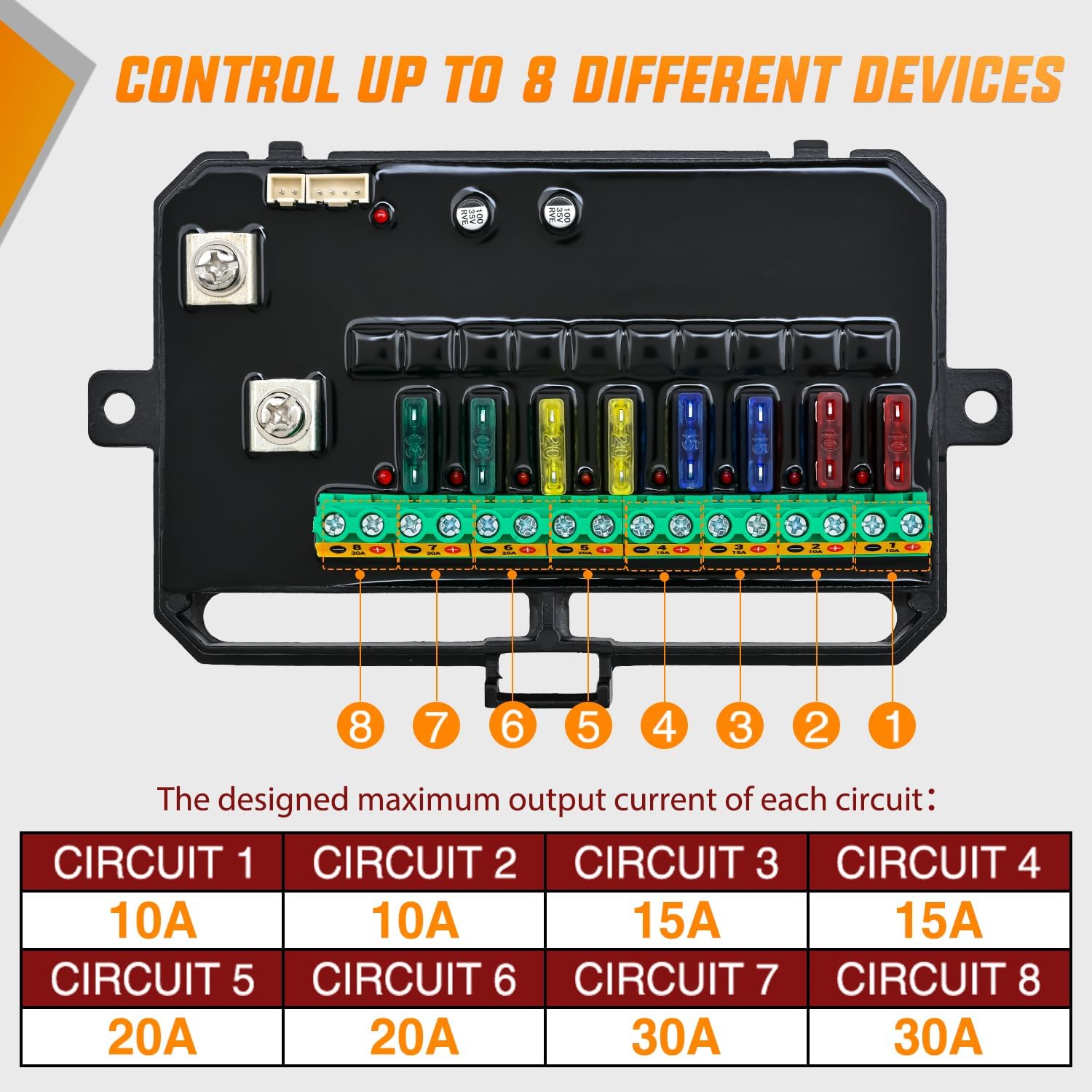 Thumbnail 6 de Nilight 8 Gang Switch Panel 12V for Trucks
