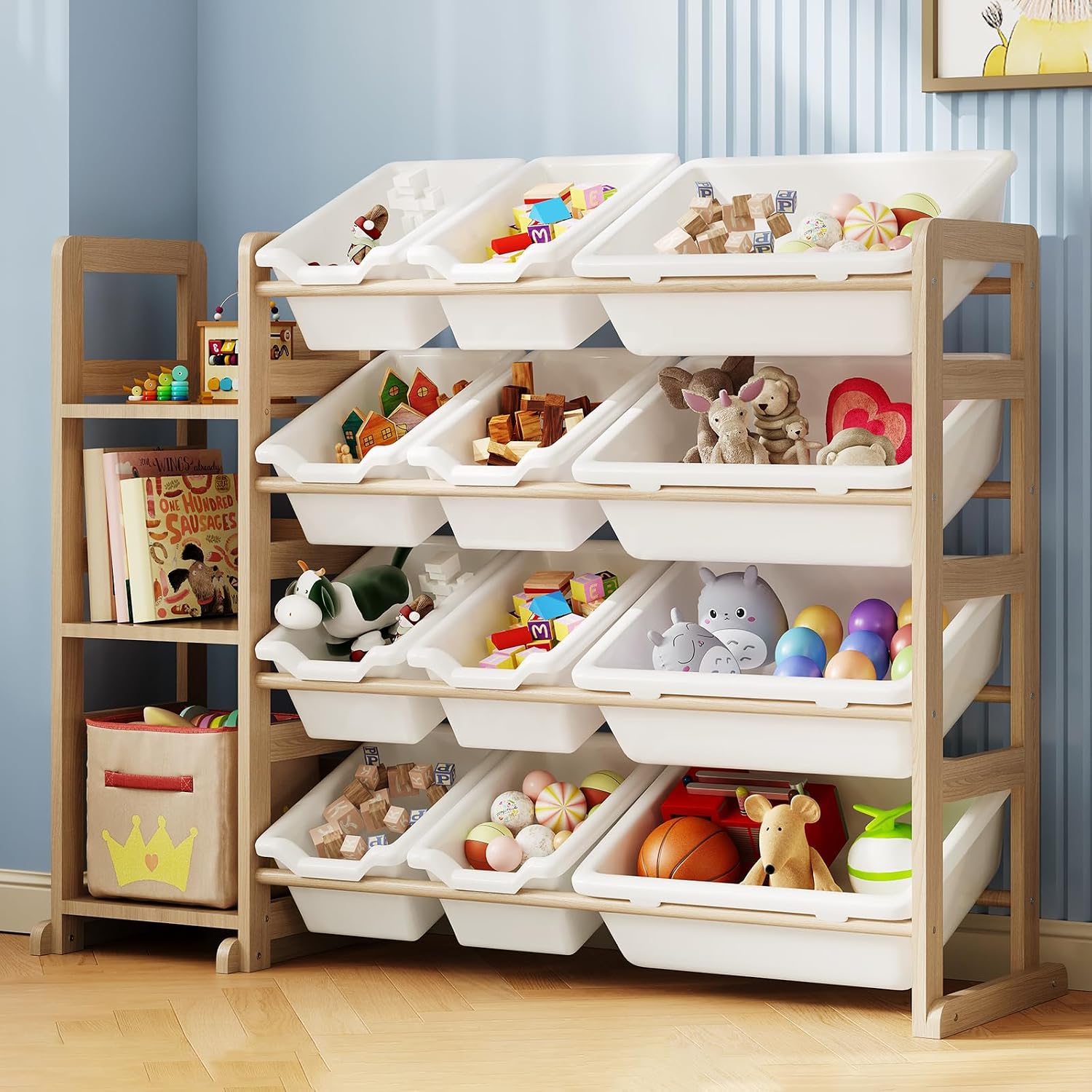 Detalle de Toy Storage Organizer with 12 Bins
