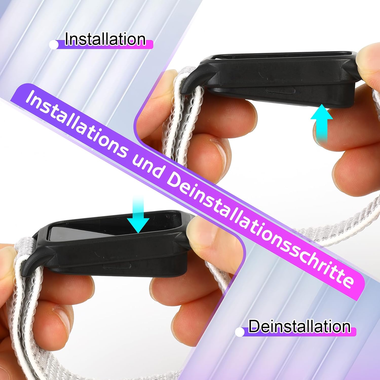 Detalle 1 de Huamanlou Nylon Sport-Armband für 140 bis 225 mm