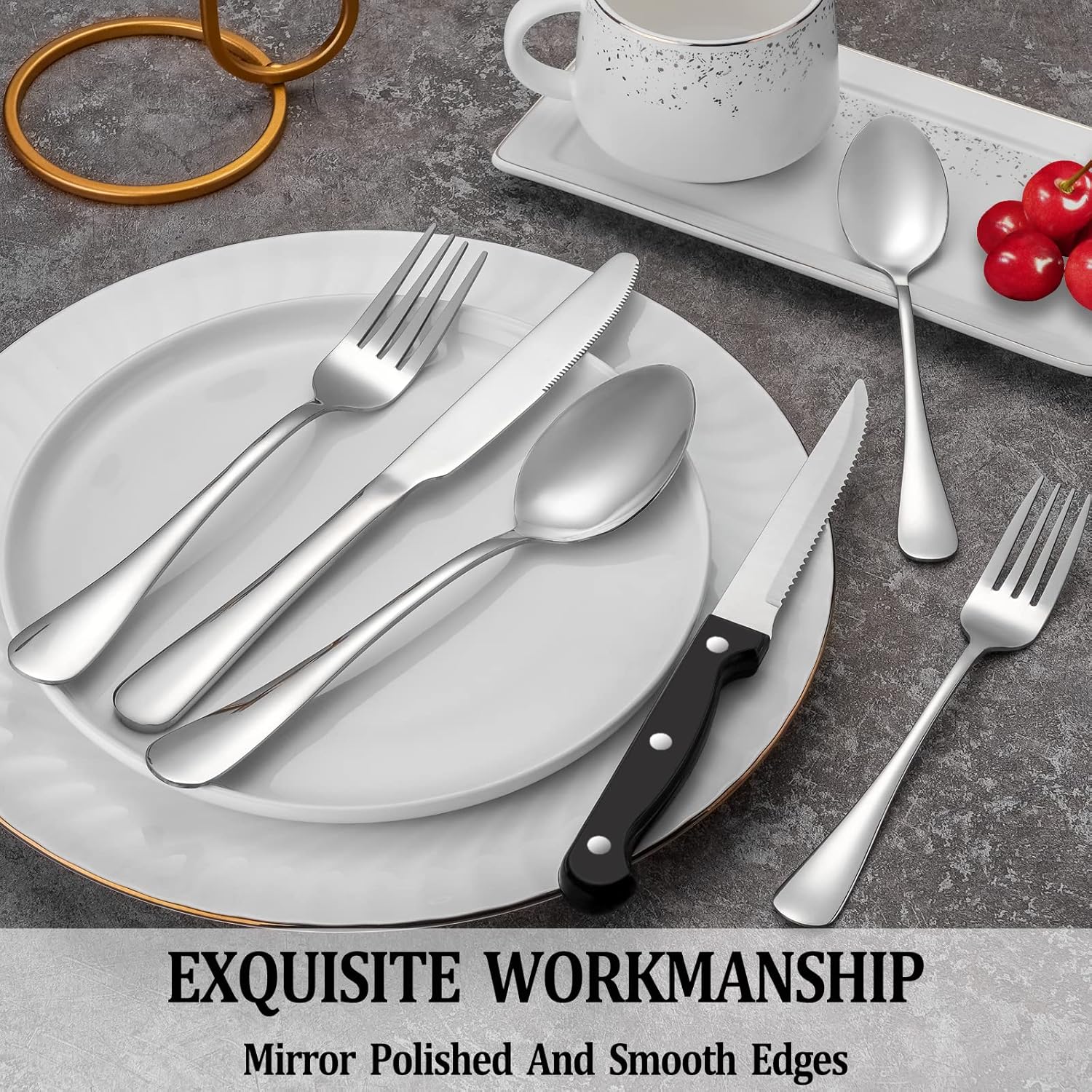 Detalle 2 de MUTNITT Silverware Set 24-Piece for 4