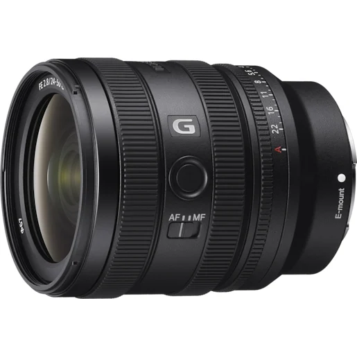 Detalle de Sony SEL2450G.SYX 24-50mm F2.8-4 G: objetivo compacto y versátil para Sony E