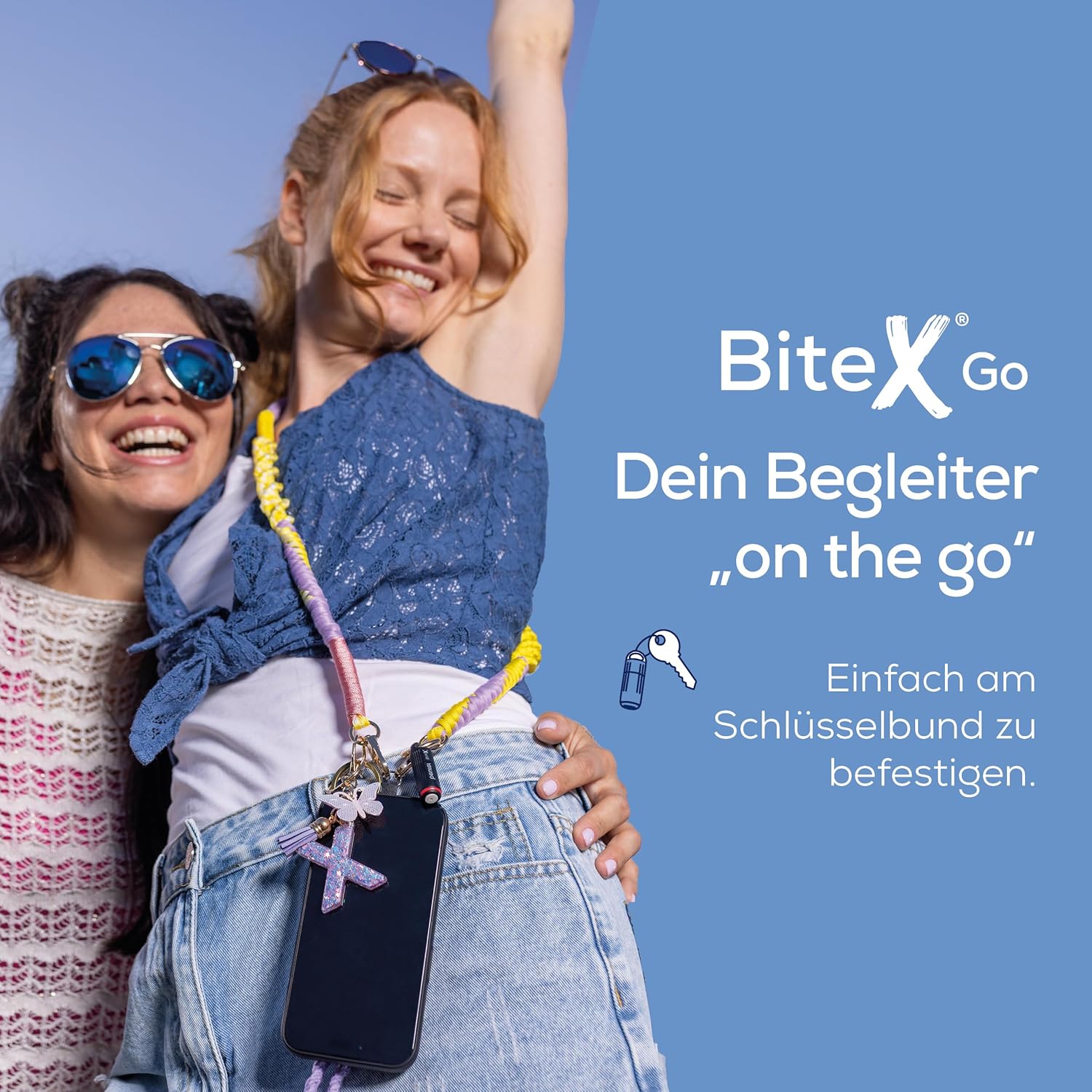Detalle de Beurer BiteX Go Deep Black – Insektenstichheiler am Smartphone, USB‑C, Licht und zwei Programme