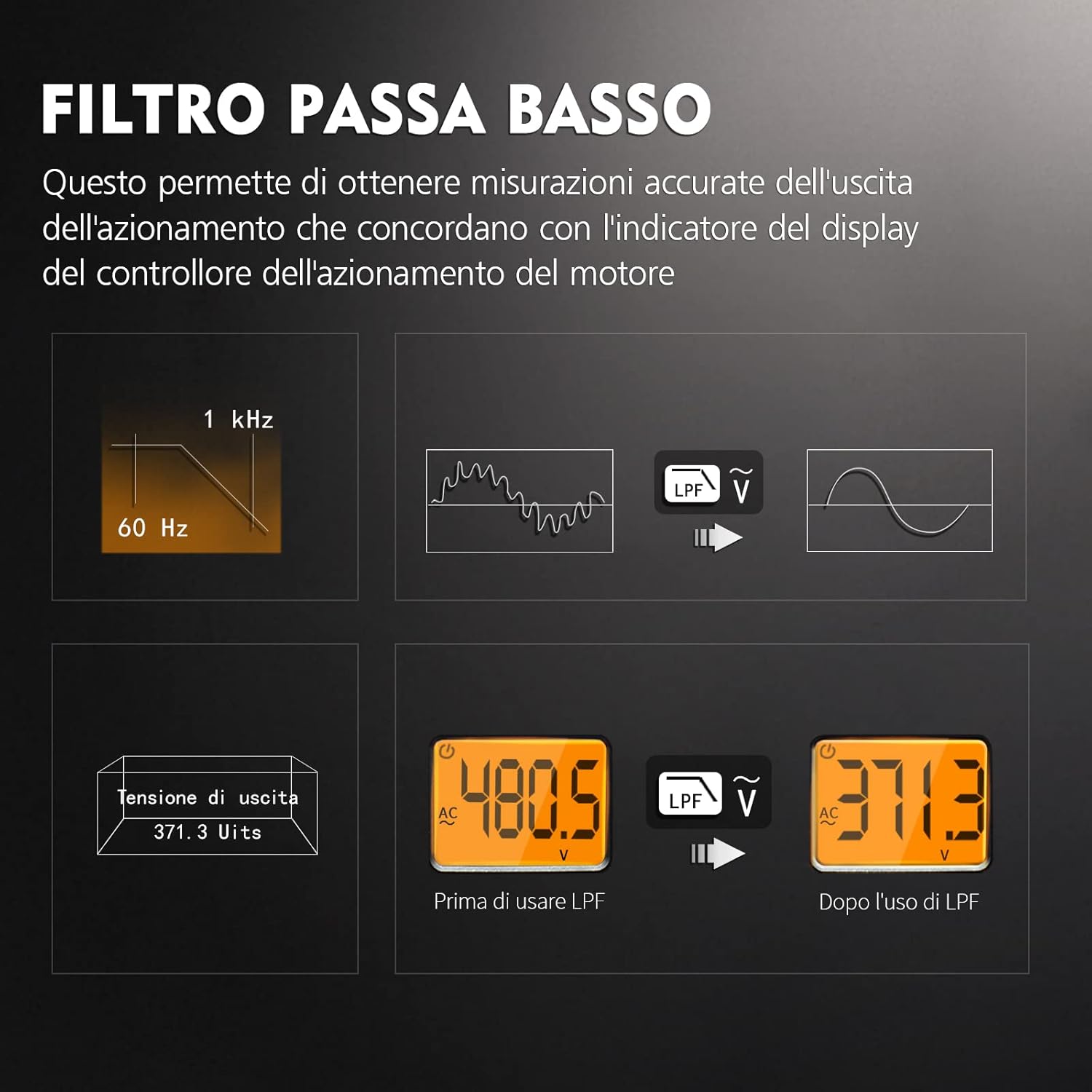 Thumbnail 3 de Pinza amperometrica AC/DC KAIWEETS T-RMS 6000 conteggi (0-600A) CAT III 600V