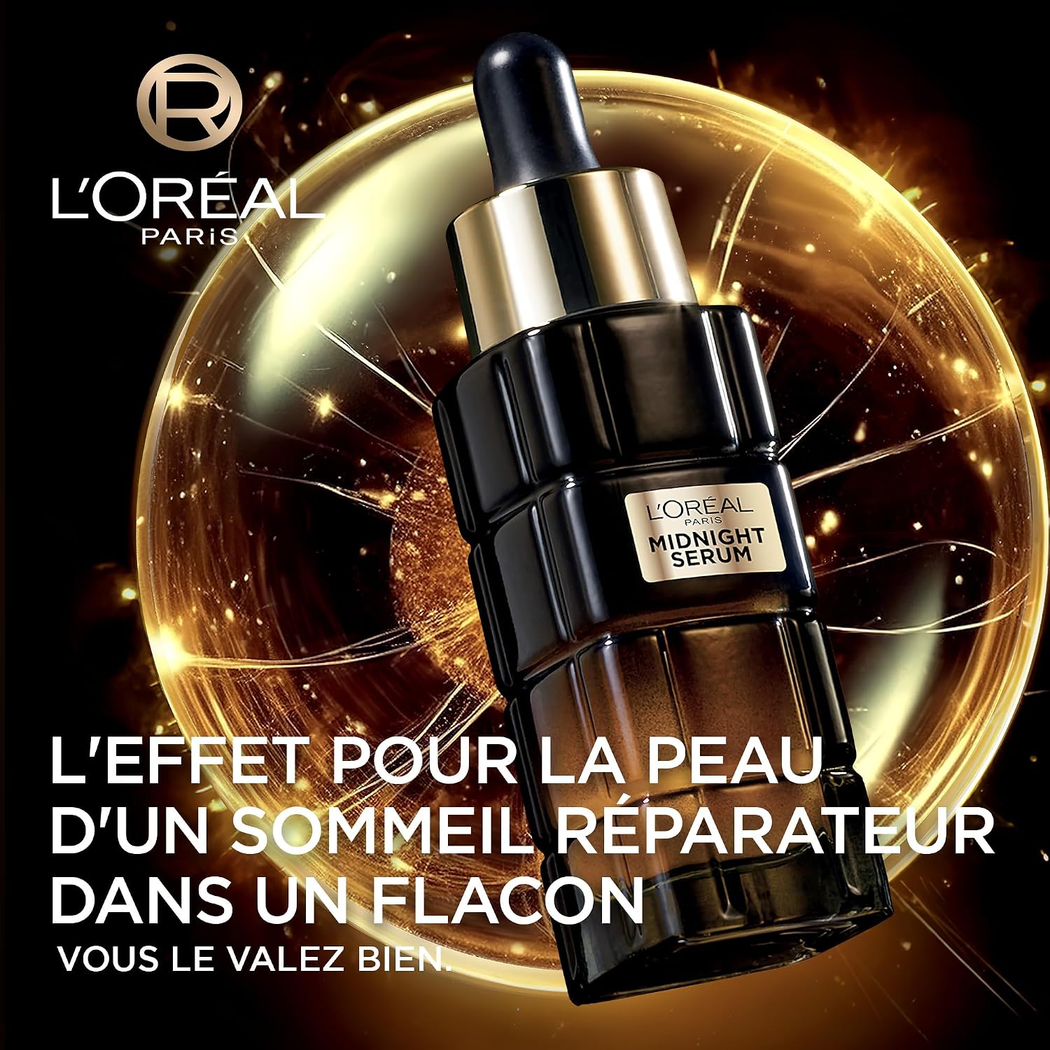 Detalle de L’Oréal Paris Midnight Sérum Age Perfect Renaissance Cellulaire – Soin Visage anti-rides, fermeté et éclat (30 ml)