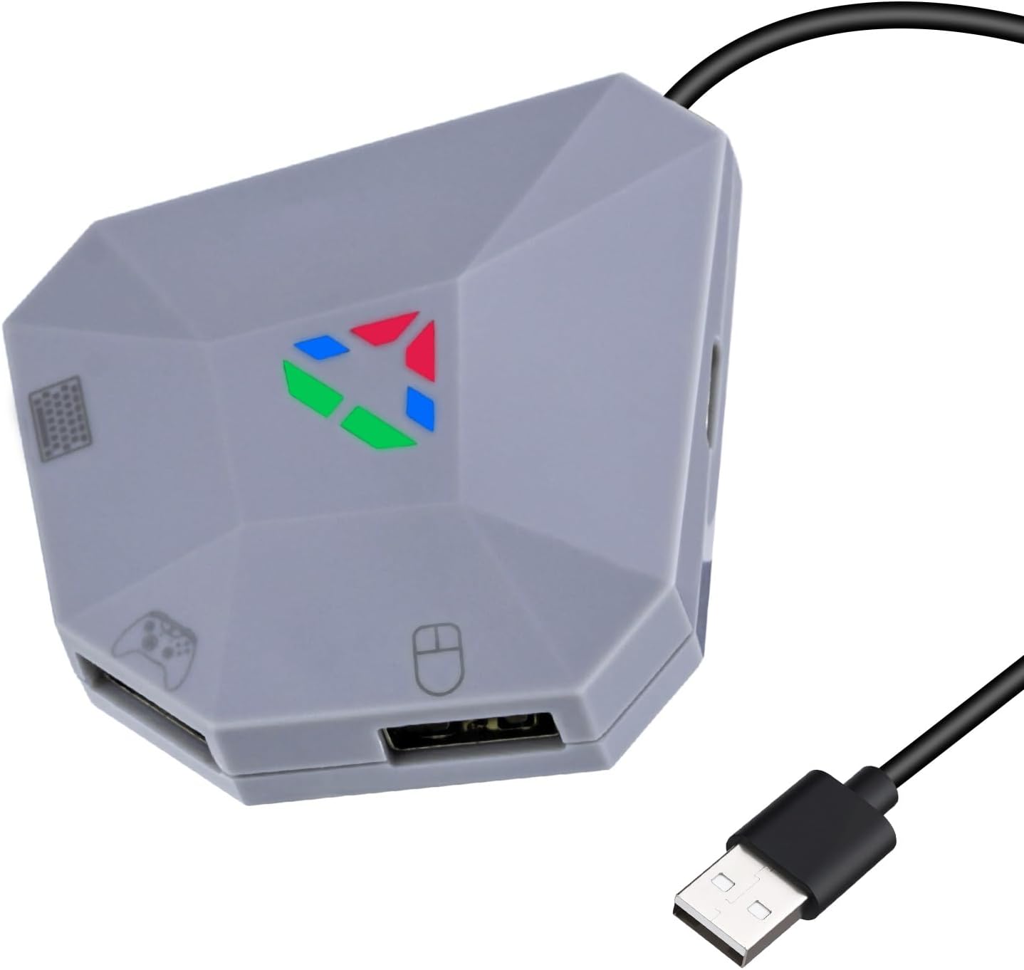 Detalle de Wigearss adaptateur convertisseur clavier/souris USB avec port Type-C et LED pour Nintendo Switch, PS3/PS4, Xbox One/S/X et Xbox Series