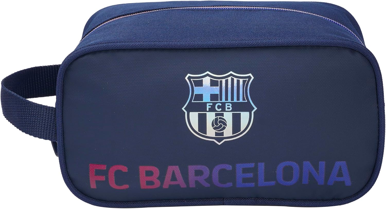 Detalle de CYPBRANDS PT93-02BC FC Barcelona etui van polyester met holografische print