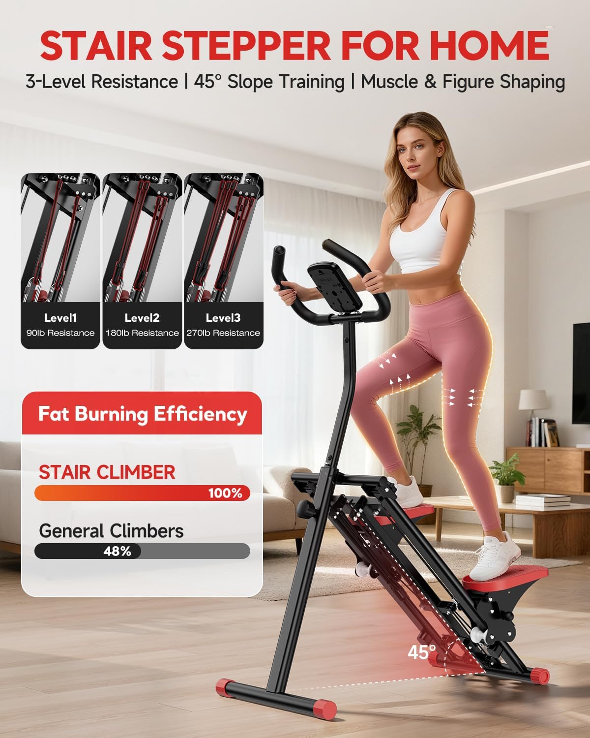 Detalle 2 de Stair Stepper with 3-Level Resistance