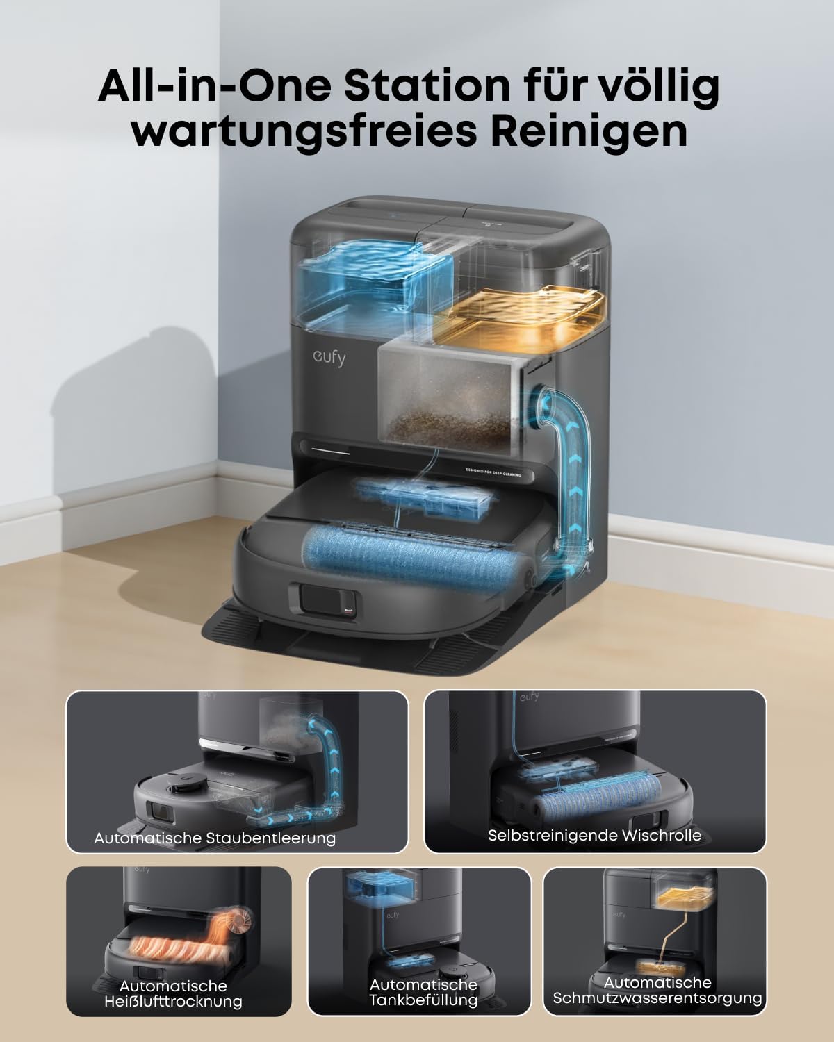 Thumbnail 5 de eufy Saugroboter C28 mit Wischfunktion