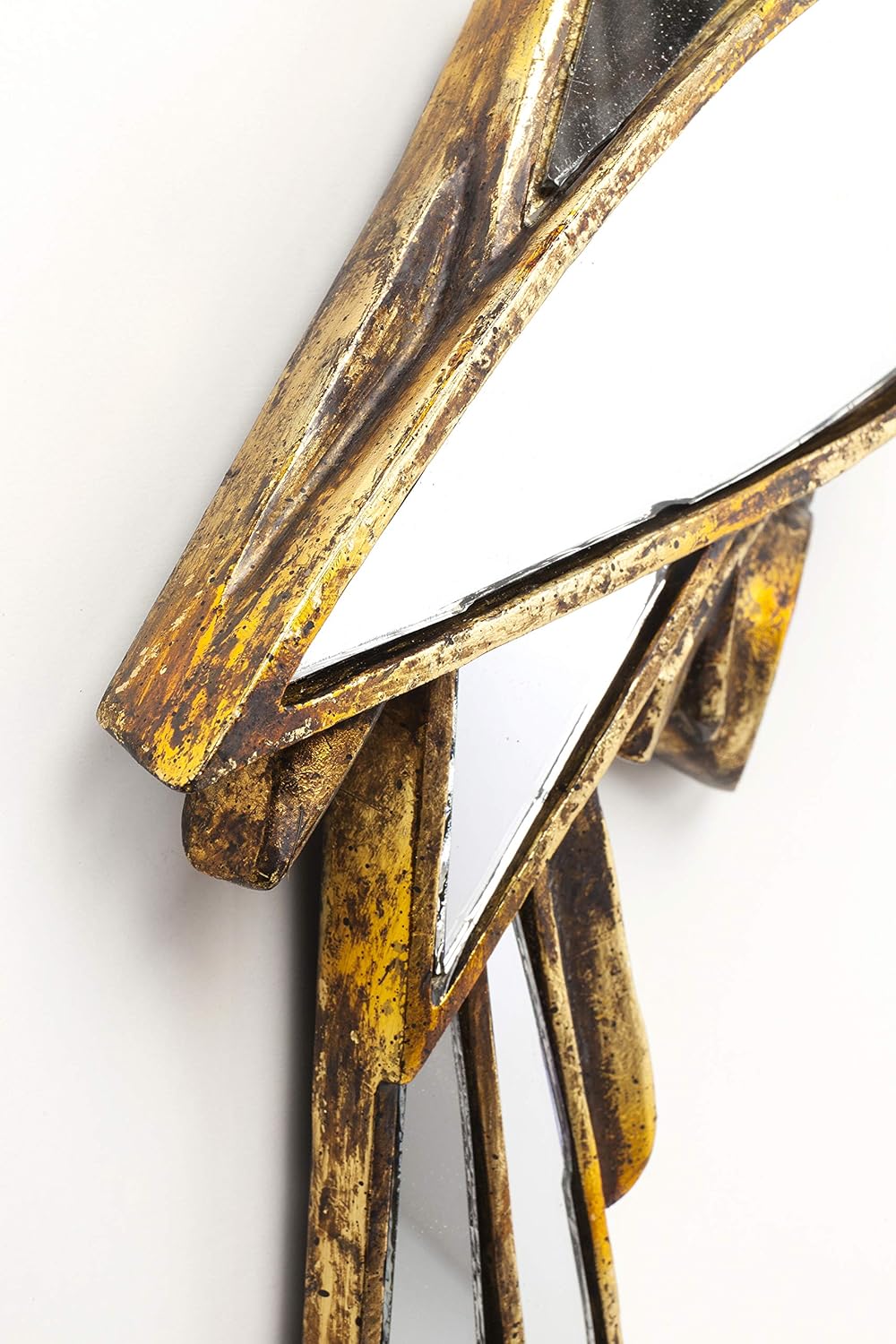 Detalle de Kare Design Decorazione Da Parete Parrot Mirror, Oro/ Specchio, Pappagallo - Riflessi di Luce