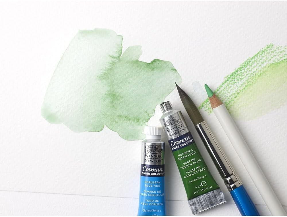 Detalle de Winsor & Newton Papier Mélange 25% Coton Aquarelle Bloc Grain Fin 300G - A4, 12 Feuilles