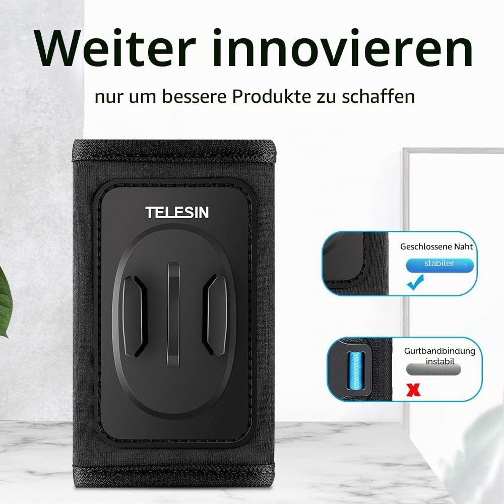 Detalle 2 de TELESIN Rucksack-Schultergurt Halterung für Action‑Kameras 🎥