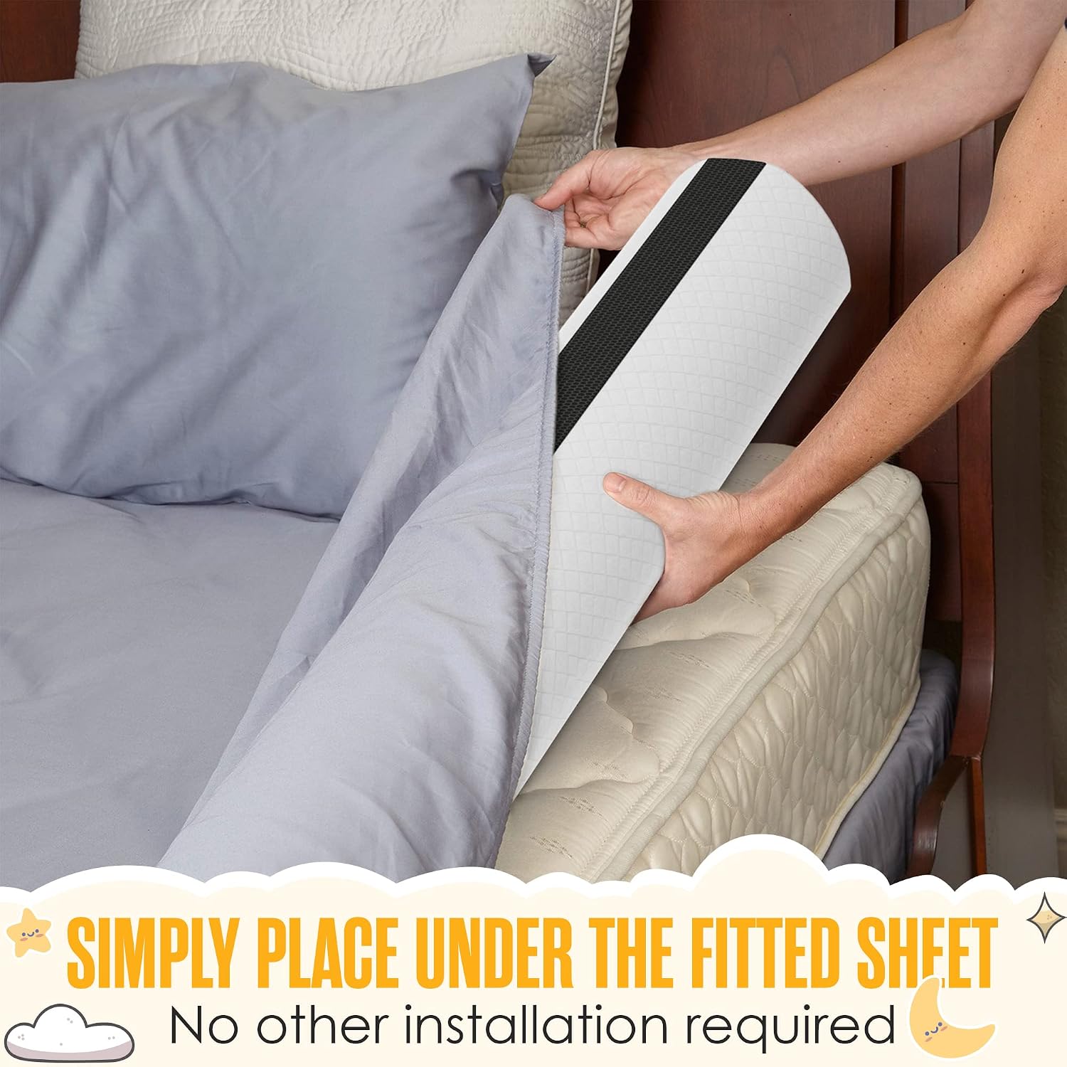 Thumbnail 1 de Sleepah BEDRAIL Toddler Bed Bumpers, Memory Foam, Waterproof Washable Cover