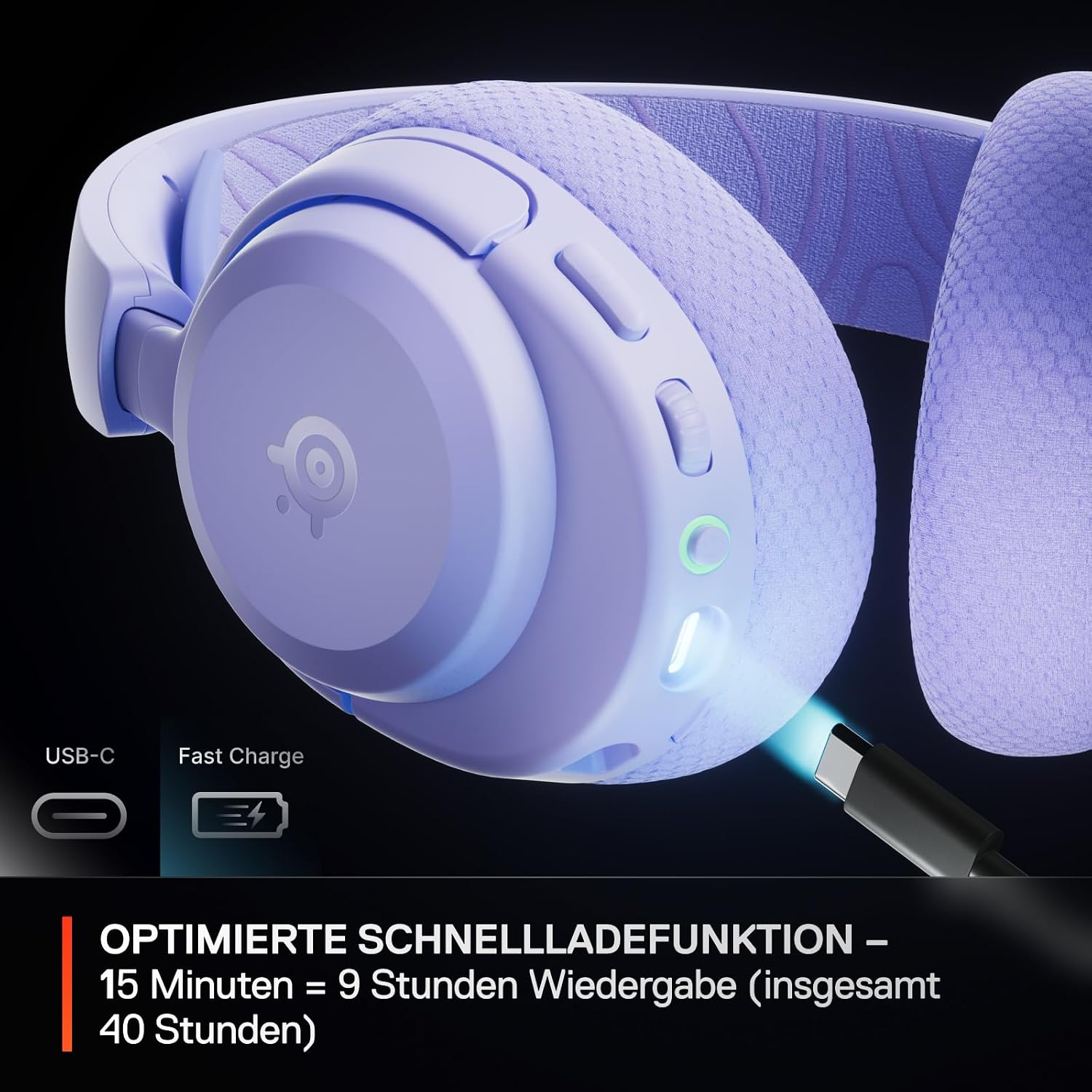 Detalle de SteelSeries Arctis Nova 3X Wireless Xbox Headset – Kabelloses Gaming-Headset mit App-Steuerung und 40 Std. Akkulaufzeit