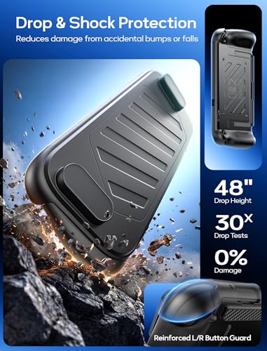 Thumbnail 1 de Funda Protectora Dividida JSAUX para Nintendo Switch 2 con TPU + PC, agarre antideslizante y espacio para 10 tarjetas (compatible con soporte PC0114)