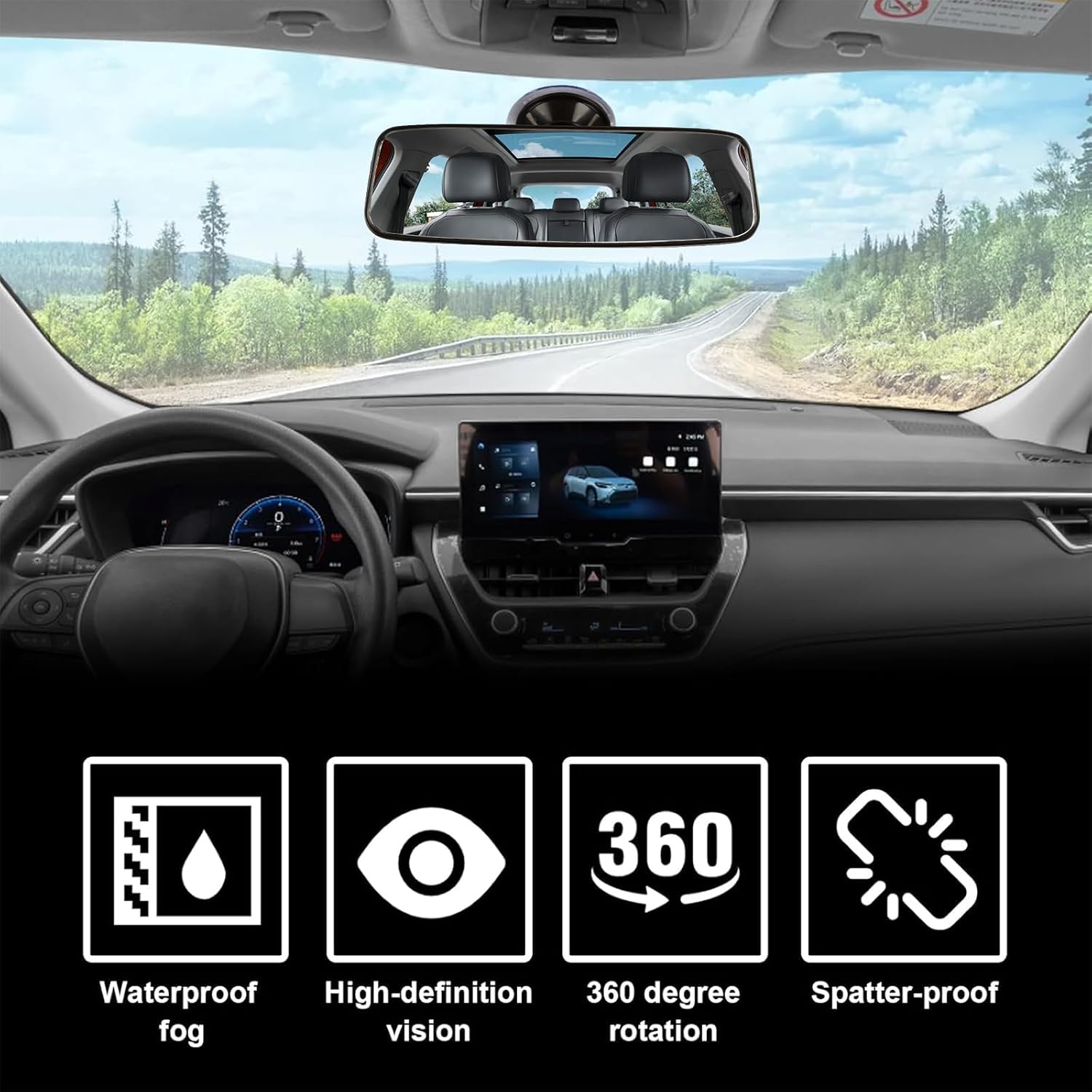 Thumbnail 5 de Universal Anti-Glare Learner Coach Mirror 200×60mm