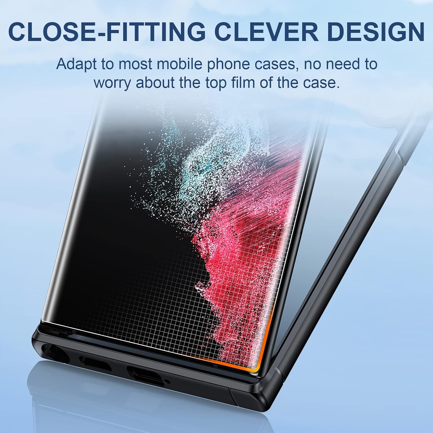 Detalle 2 de LK Samsung Galaxy S22 Ultra TPU Screen Protector, 3-Pack for Curved Display