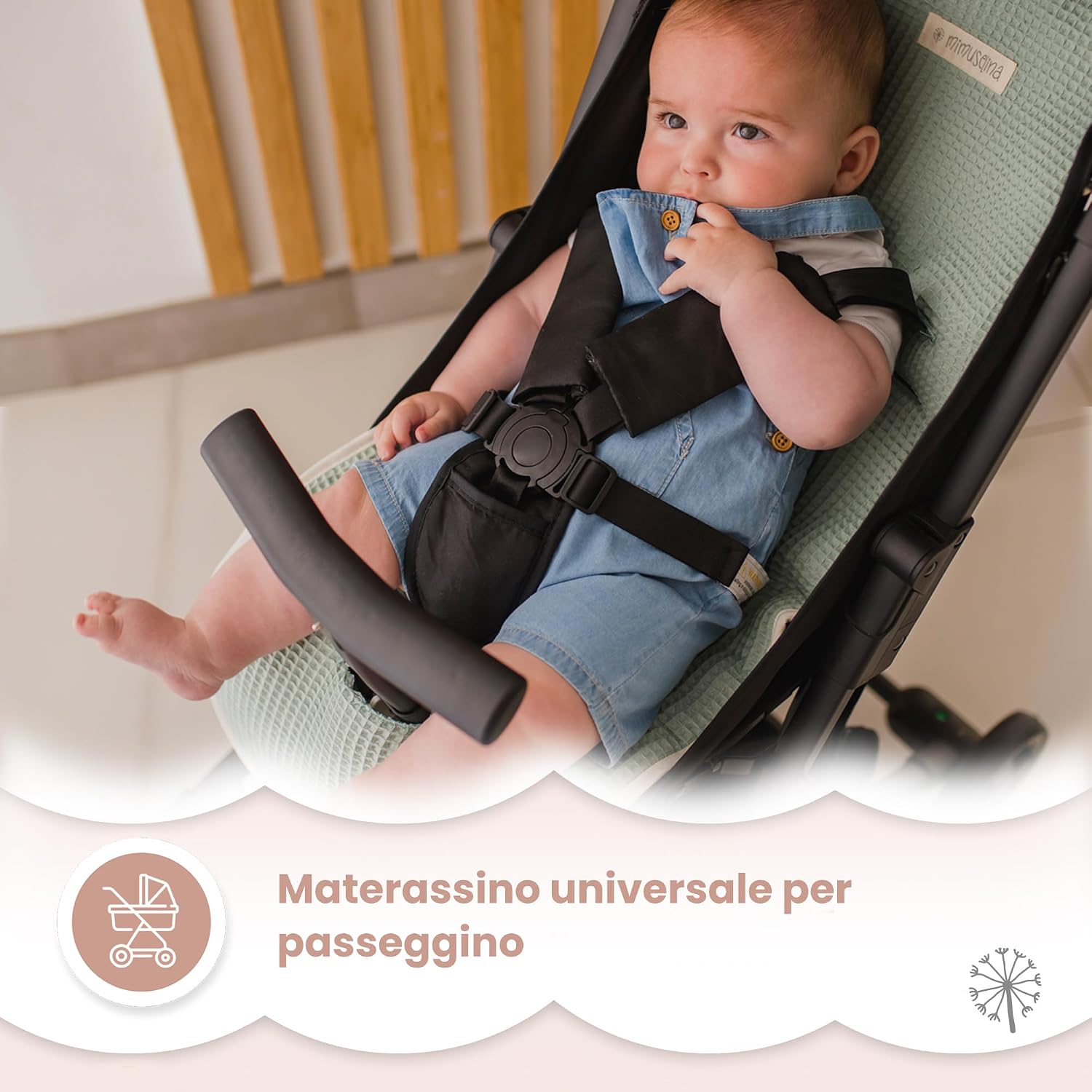 Thumbnail 1 de Mimuselina Materassino Passeggino Universale 100% Cotone