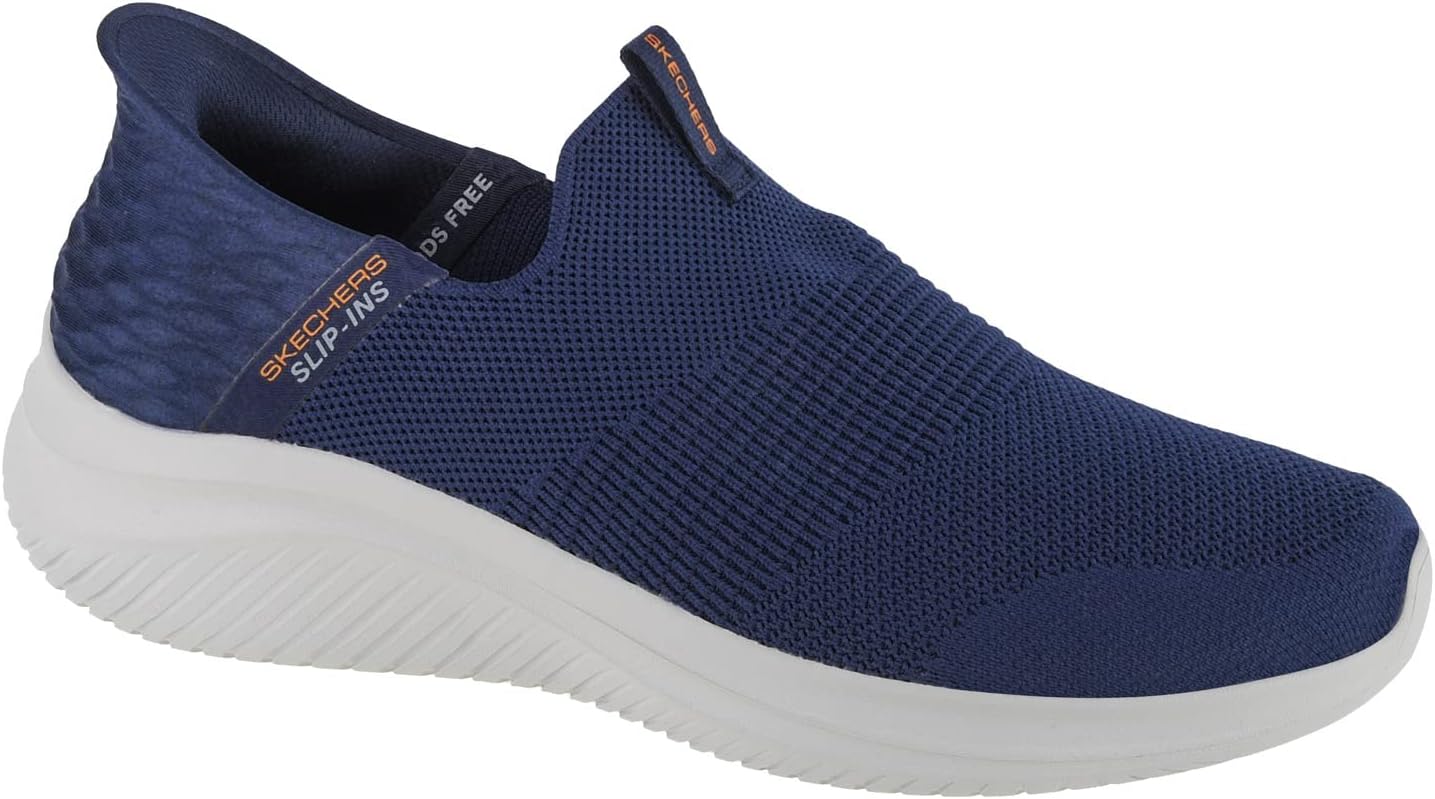 Detalle de Skechers Men’s Ultra Flex 3.0 Smooth Step Slip-On Trainers (Navy) – UK 7