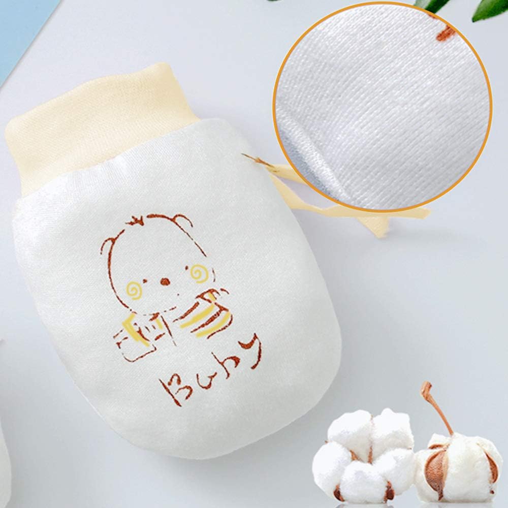 Detalle 2 de NOCHME Guantini Neonato antigriffo in cotone (0–10 mesi) – 3 paia