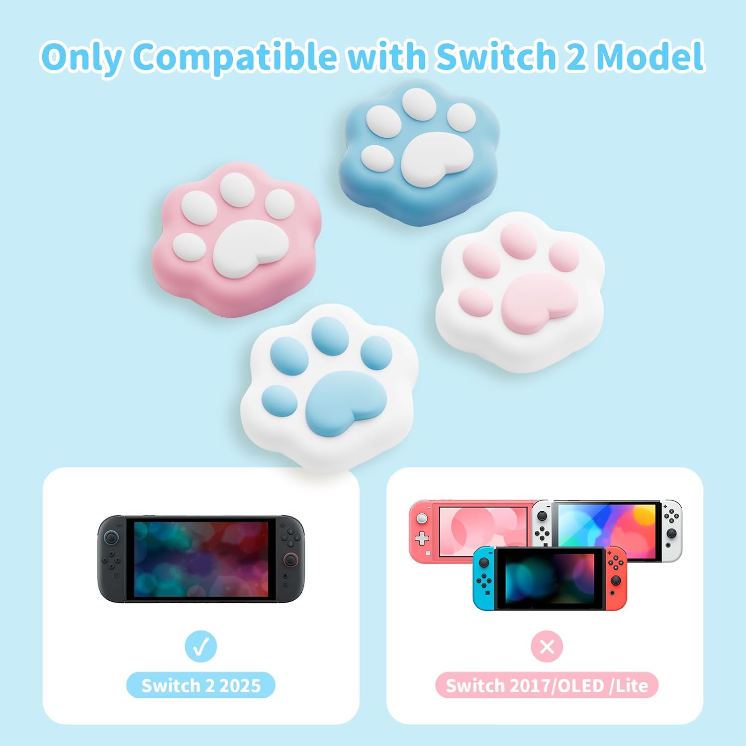Detalle 2 de GeekShare Thumb Grips for Switch 2