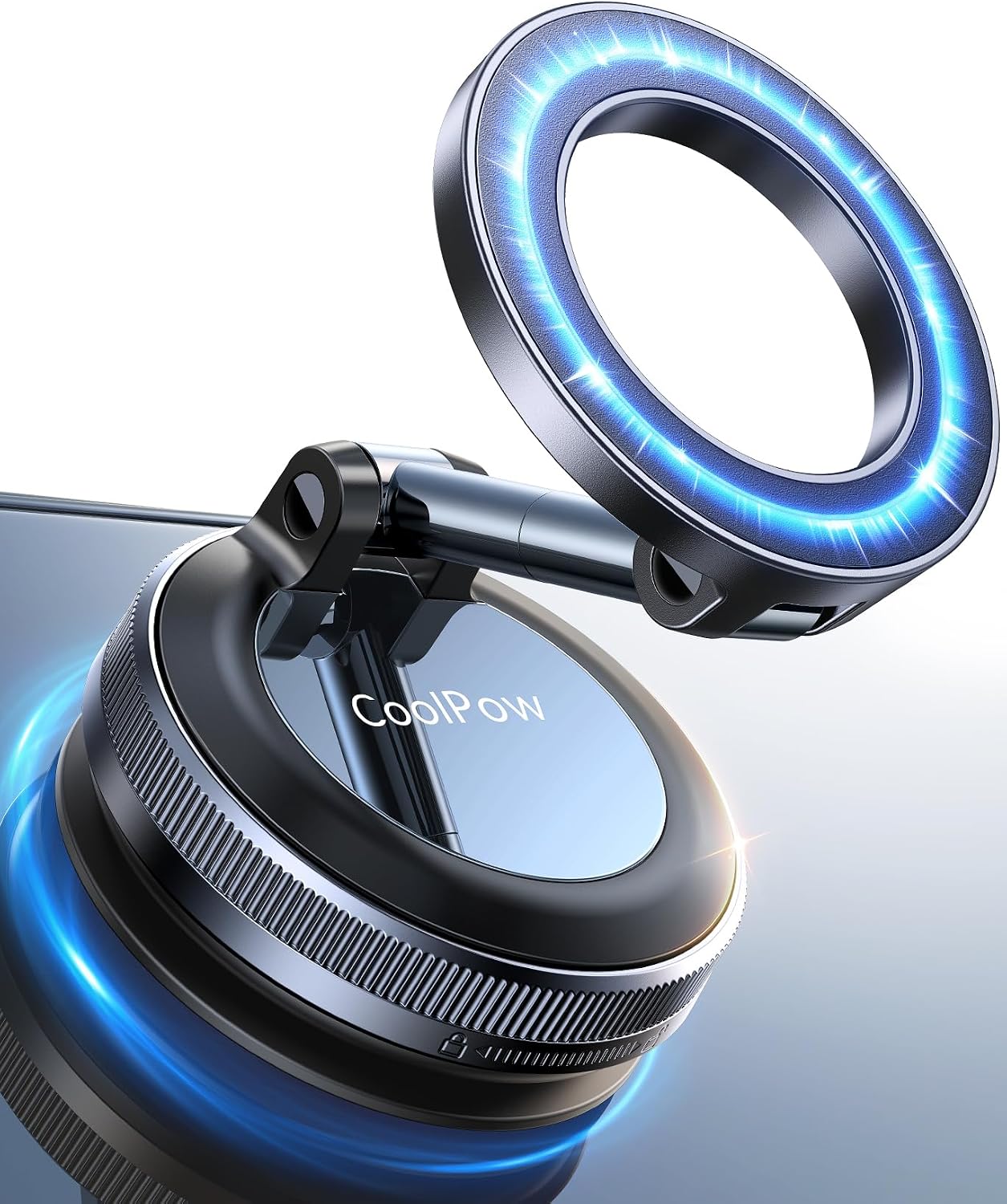Detalle de Coolpow Magnetic Car Phone Mount with Vacuum Suction