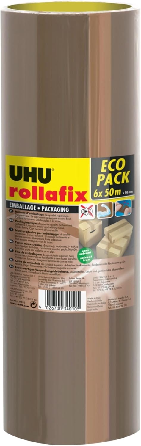 Thumbnail 6 de UHU Rollafix Emballage — Ruban Adhésif Transparent 50 mm x 50 m (Lot de 3)