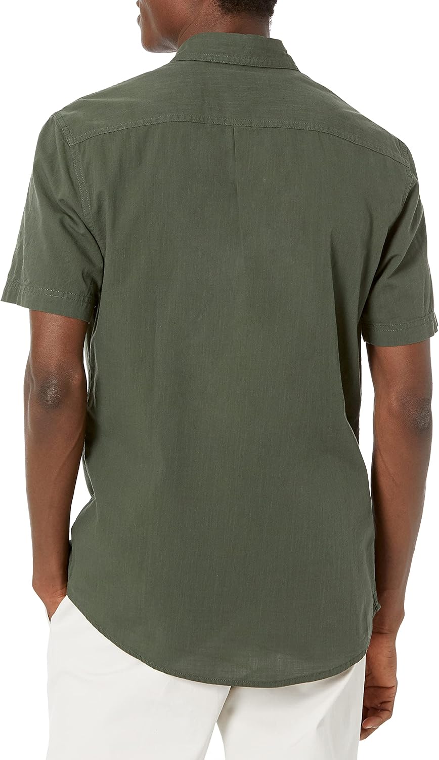 Thumbnail 1 de Amazon Essentials Herren Chambray-Hemd mit kurzen Ärmeln in normaler Passform