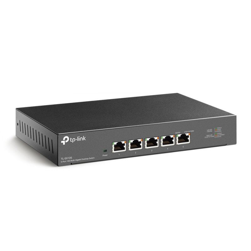 Detalle 2 de TP-Link TL-SX105 Switch 5 Puertos 10G Ethernet: rendimiento ultrarrápido para tu red de escritorio