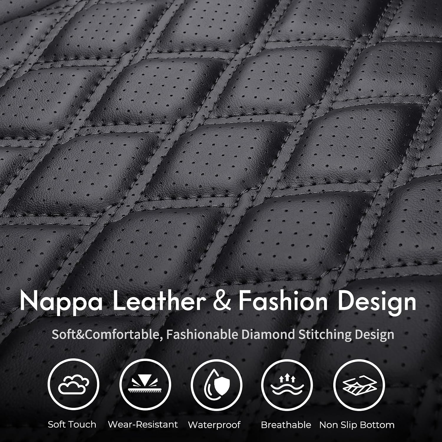 Thumbnail 6 de Huidsaource Tacoma Front Seat Covers Leather