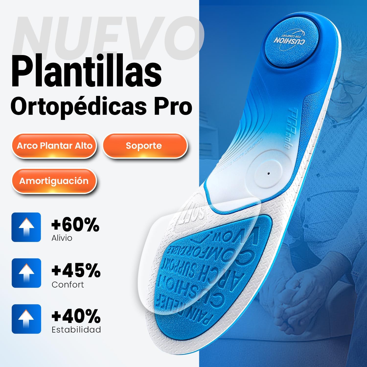 Thumbnail 1 de PCSsole Plantillas Ortopédicas Gen 2 para espolón calcáneo