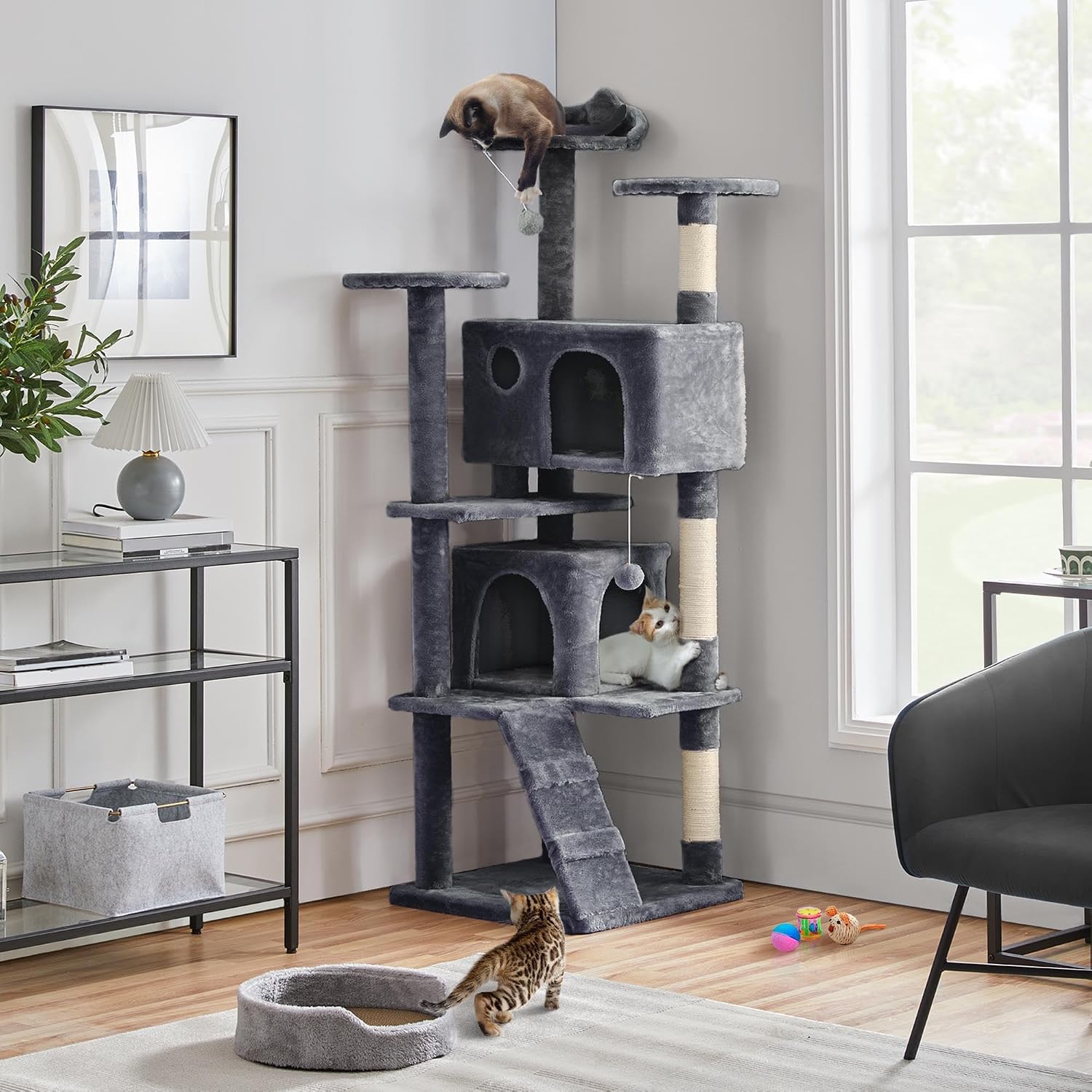 Detalle 2 de Yaheetech Cat Tree, 70-Inch