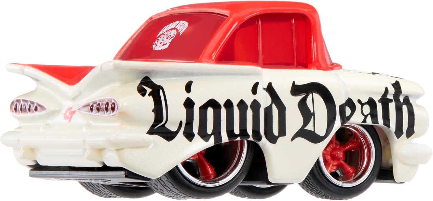 Detalle de CARTUNED Remixesシリーズ1 Liquid Death 1959 Chevy Impala ミニカー 金属ボディ・ゴムタイヤ仕様
