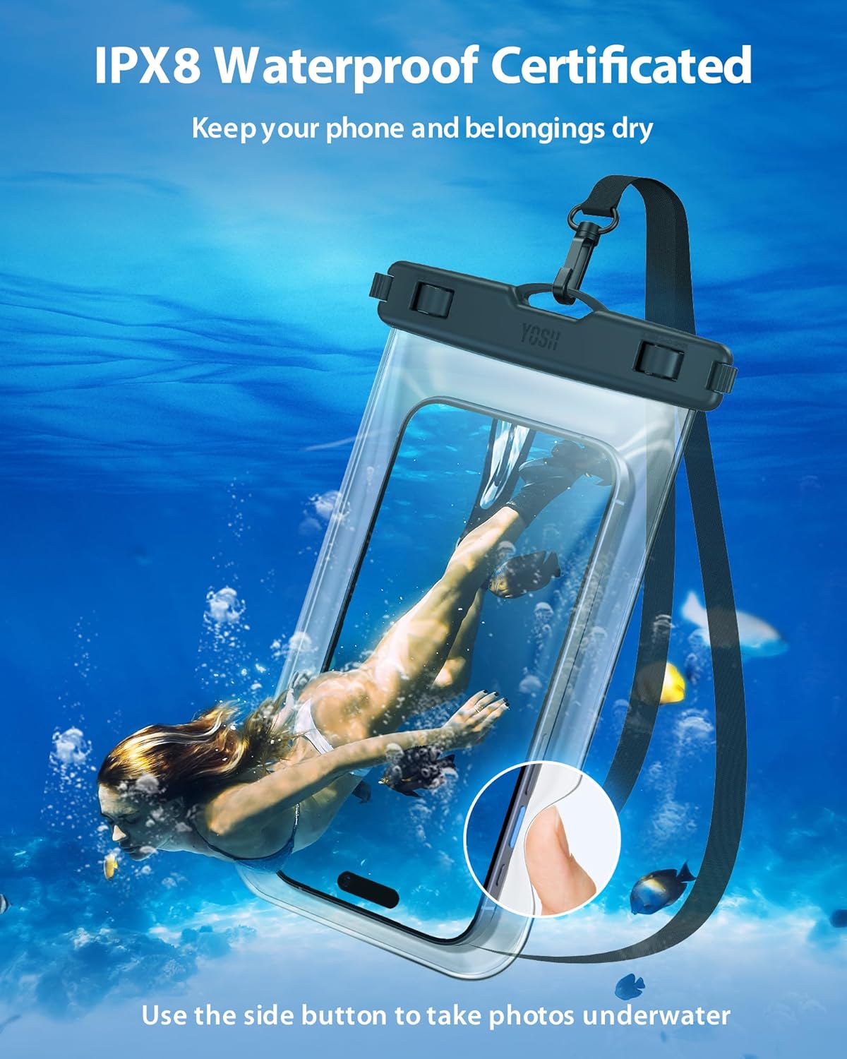 Thumbnail 1 de YOSH Waterproof Phone Pouch IPX8 30m