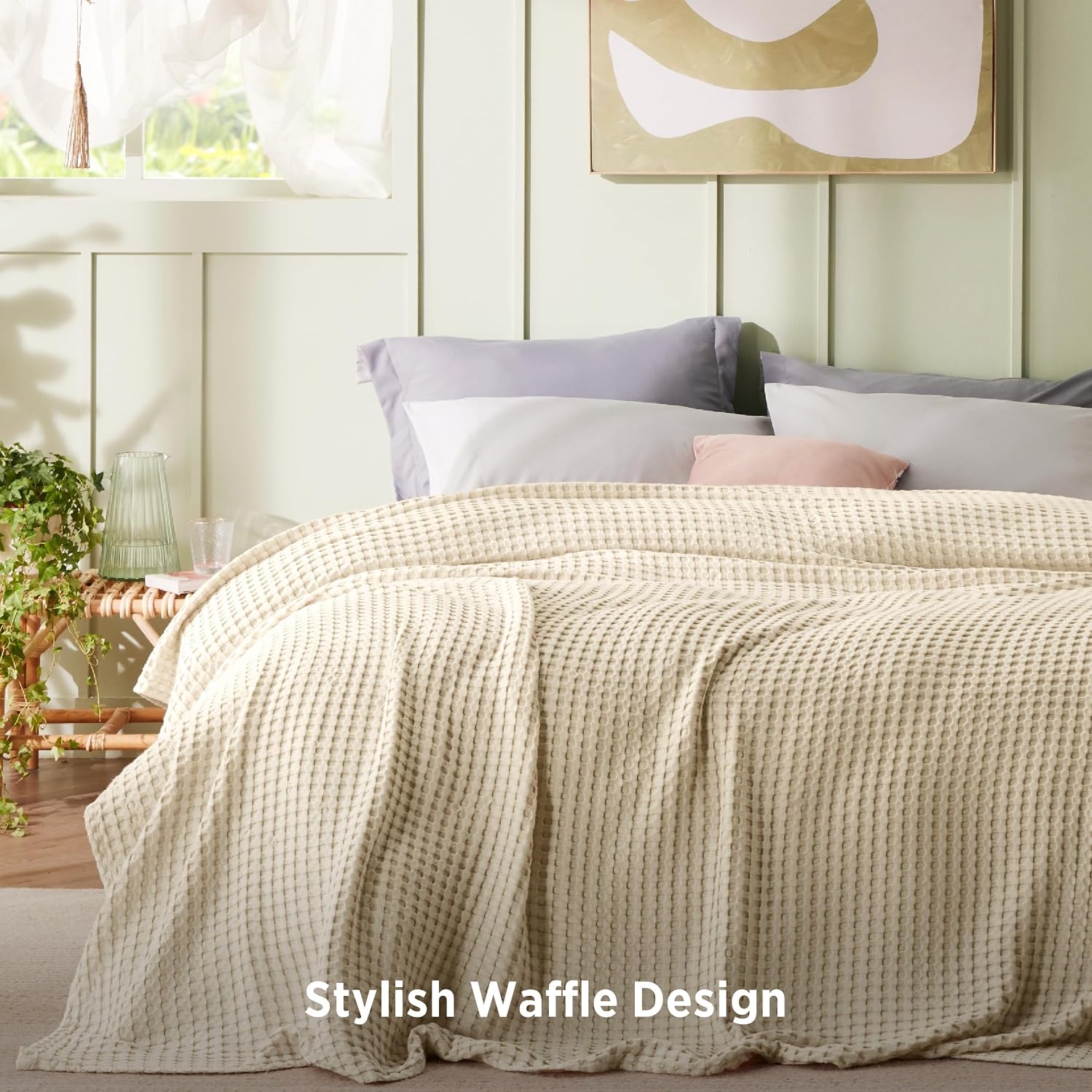 Thumbnail 4 de Bedsure Cooling Waffle Blanket, Queen