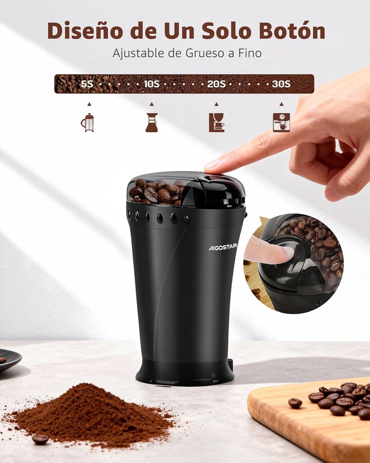 Thumbnail 5 de Aigostar Molinillo Cafe 200W