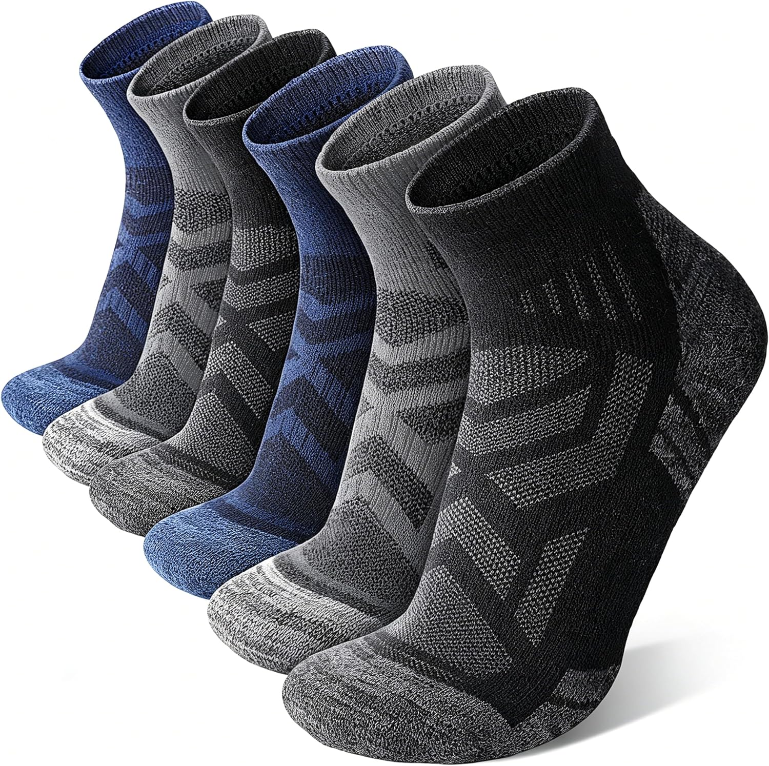 Detalle de ANTSANG Merino Wool Hiking Socks, 6 Pairs