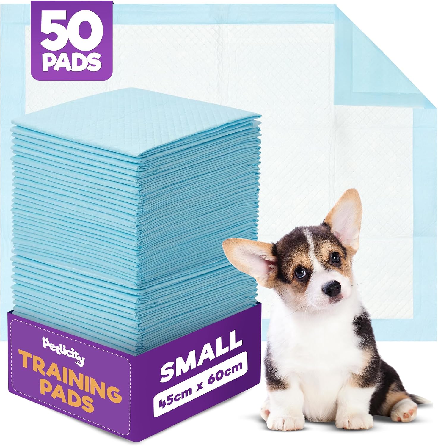 Detalle de Petlicity puppy pads 45 x 60 cm, 50 pack
