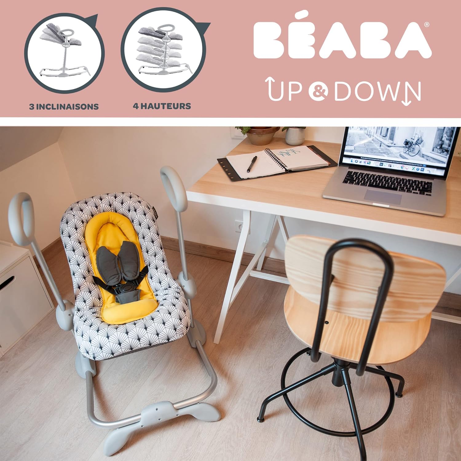 Thumbnail 2 de Béaba Up & Down III Babywippe 4 Höhen