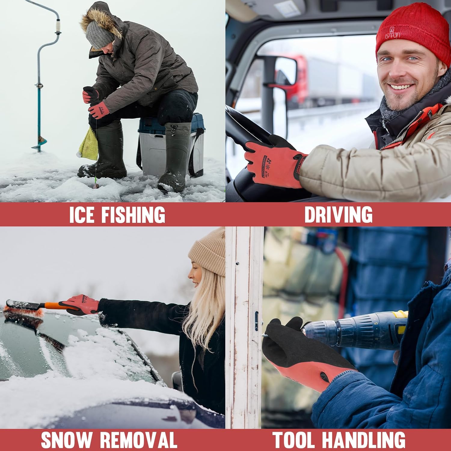 Thumbnail 5 de HANDLANDY Winter Waterproof Work Gloves L 🧤