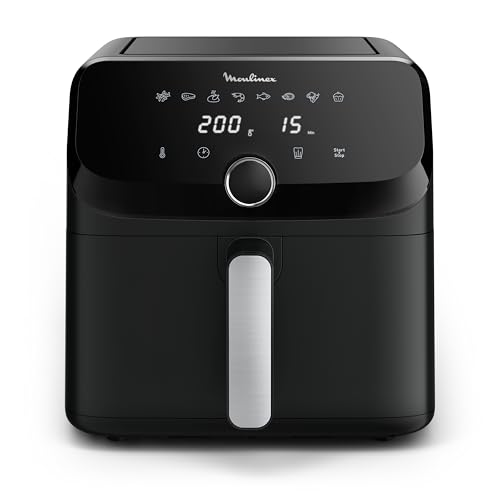 Detalle de Moulinex Easy Fry Mega air fryer – 7,5 L, 8 programmes, Noir
