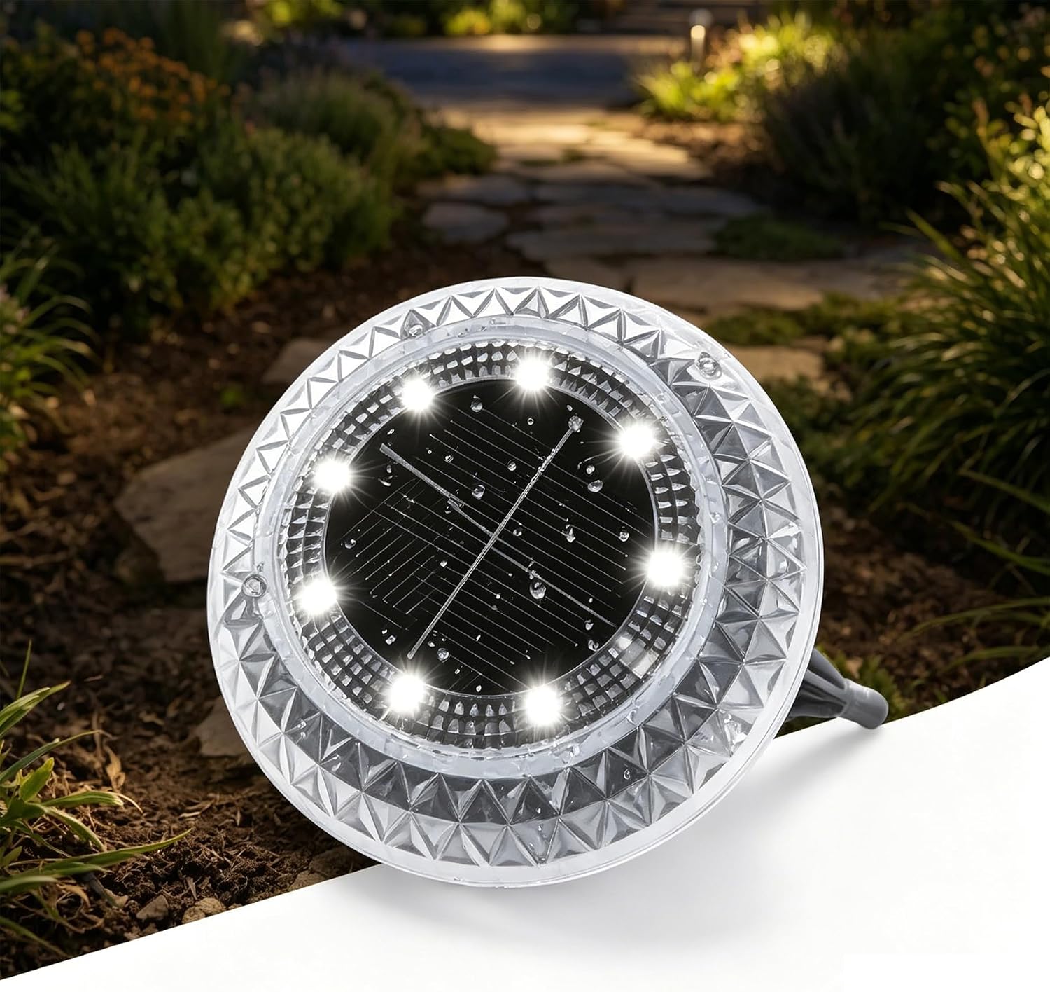 Thumbnail 6 de SLWOO Solar Lights Outdoor Garden – 8 Pack Ground Lights