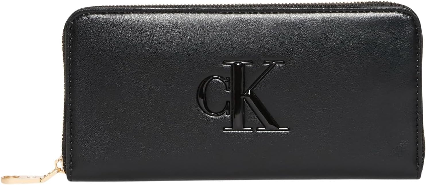 Thumbnail 3 de Calvin Klein Damen Geldbörse Bold Long Zip Around mit Logo – Braun (Tannin)