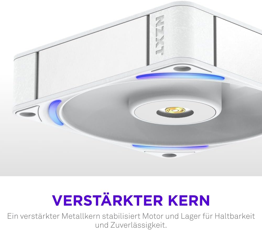 Thumbnail 6 de NZXT F120X Performance-Lüfter – 120 mm PWM RGB, LCP-Rahmen, Magnetisches Fluid-Dynamic-Lager, 30 mm Dicke