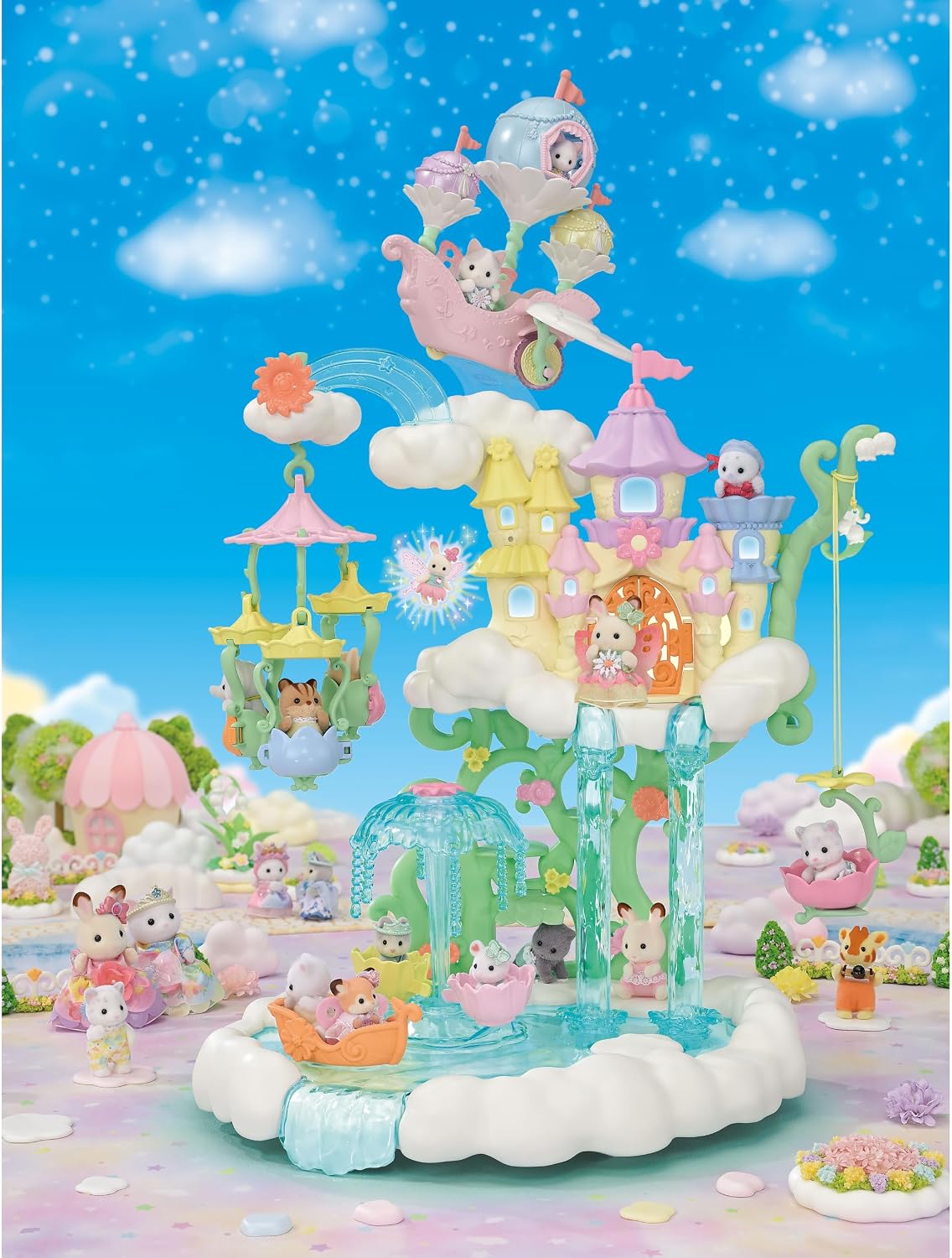 Detalle de EPOCH Sylvanian Families 5827 bloemenboot met bewegende vleugels
